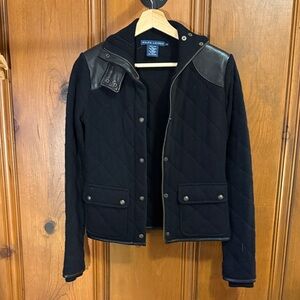 Ralph Lauren women’s cashmere Black Quilted Puffer Jacket